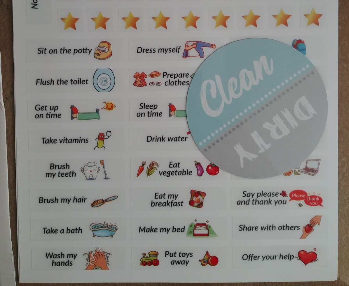 JJPRO 2Pack Magnetic Chore Reward Chart 4Kids Child Video Game & Rainbow 8.5 x12
