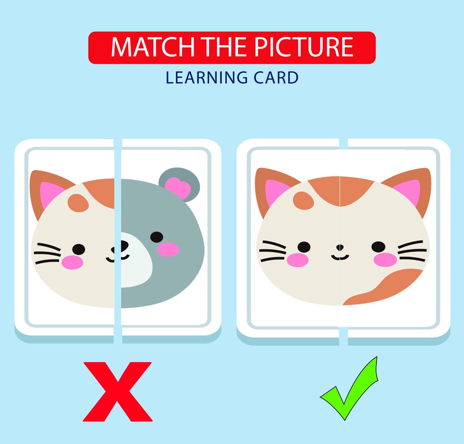 Montessori-Inspired Printable Match the Picture Cards, Educational Learning
