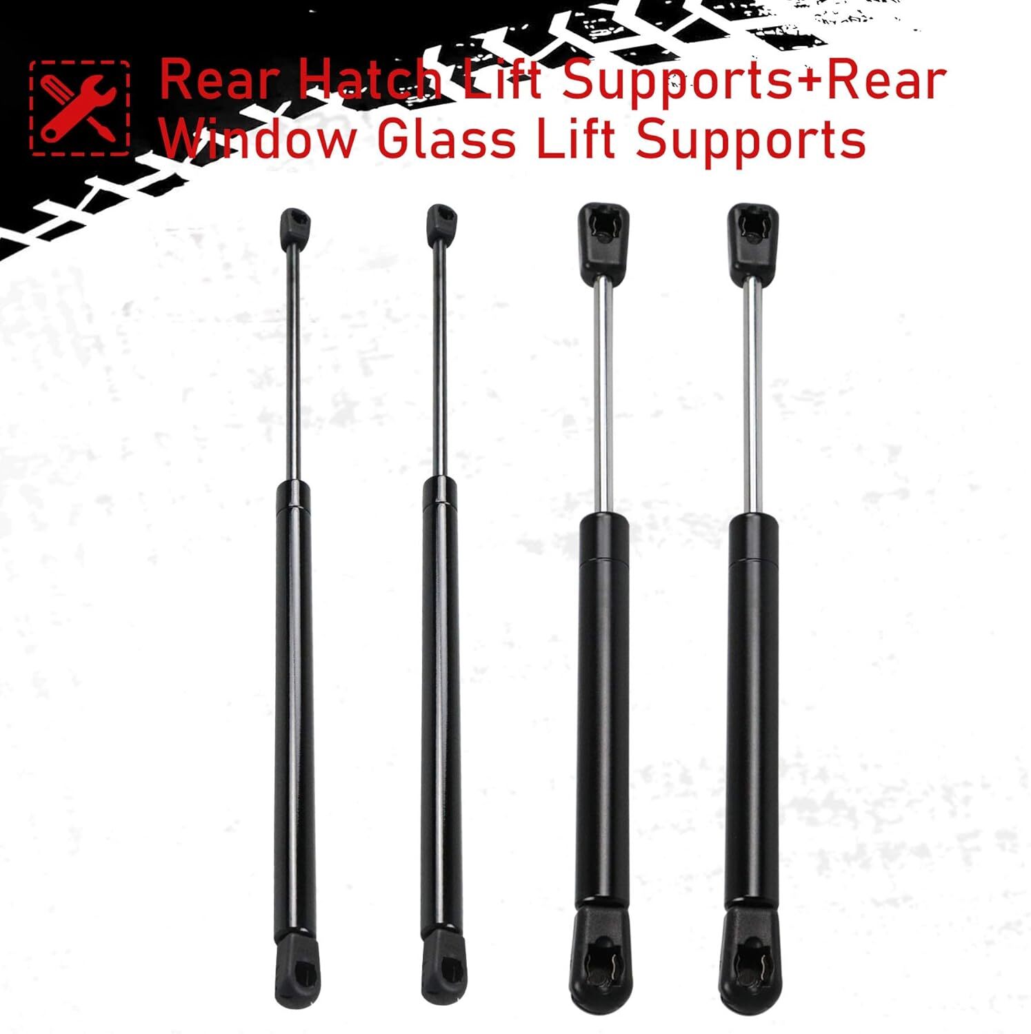 Youxmoto Hatch Liftgate and Rear Window Glass Lift Supports Struts fit for