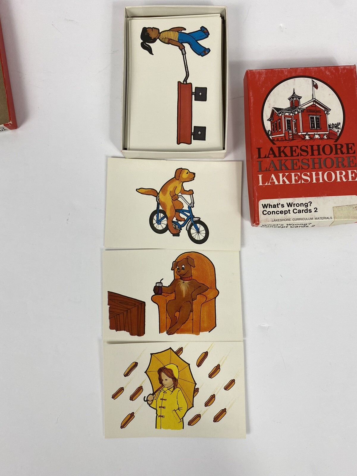 Vintage Lakeshore Concept Testing Cards Set 1 & 2 30 Count 1981