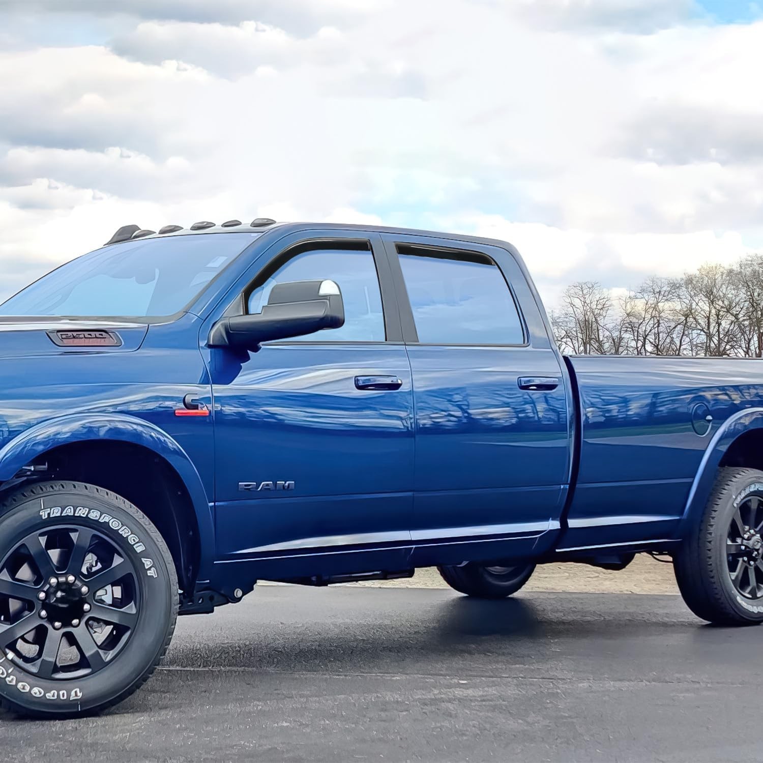 in Channel Rain Guards for Ram 1500 2009 2010 2011 2012 2013 2014 2015 2016 2017