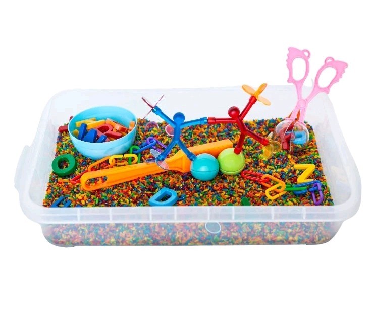 Mama Of Joy Magnetic Alphabet Sensory Bin