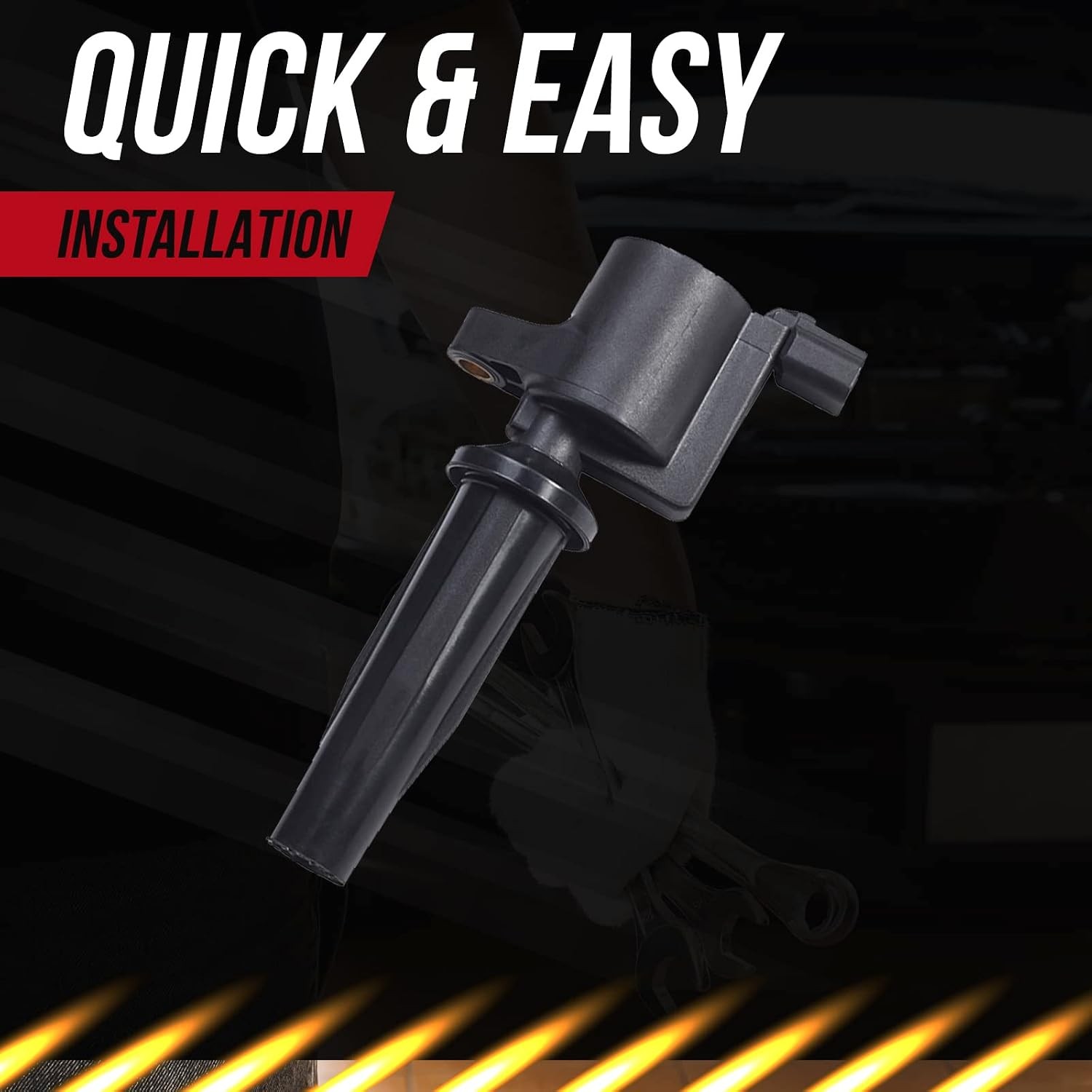 4PCS Ignition Coil Spark Plug Ford Escape Focus Transit Mazda