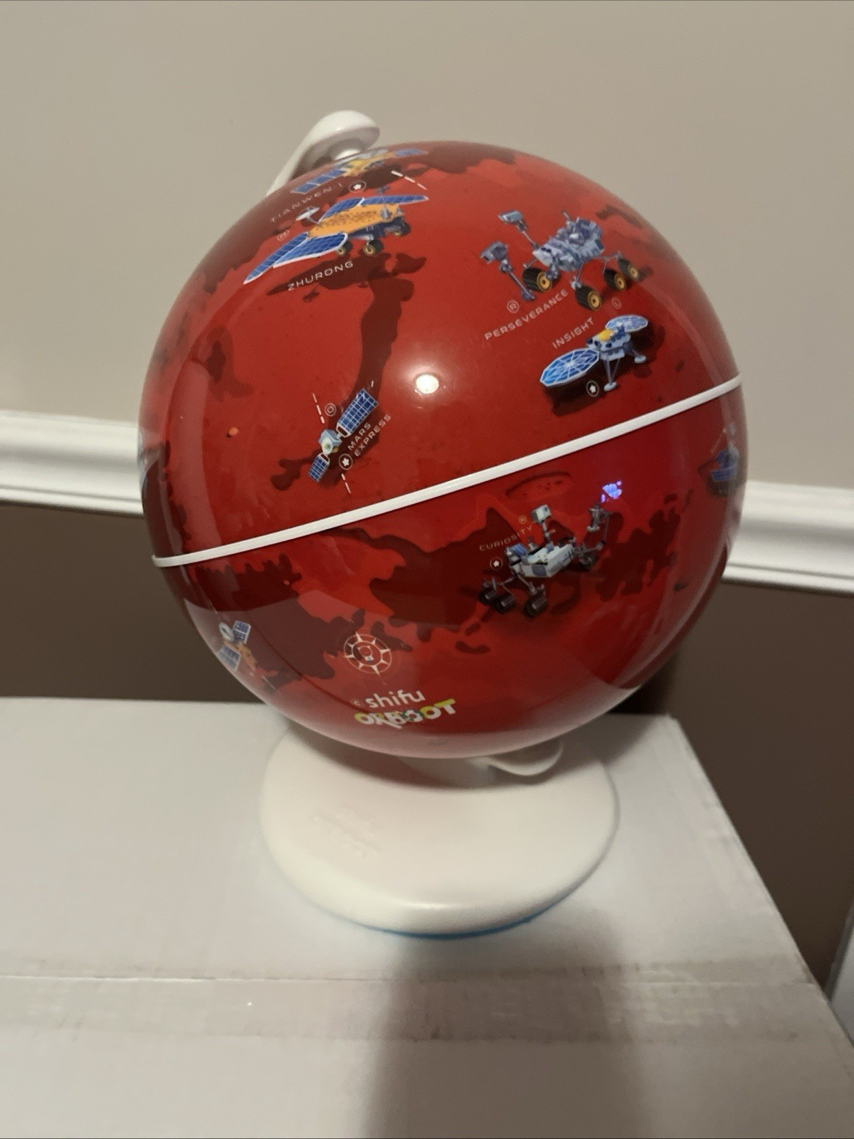 Mars Globe with Rover Locations – by Shifu Orboot, Mars Interactive AR