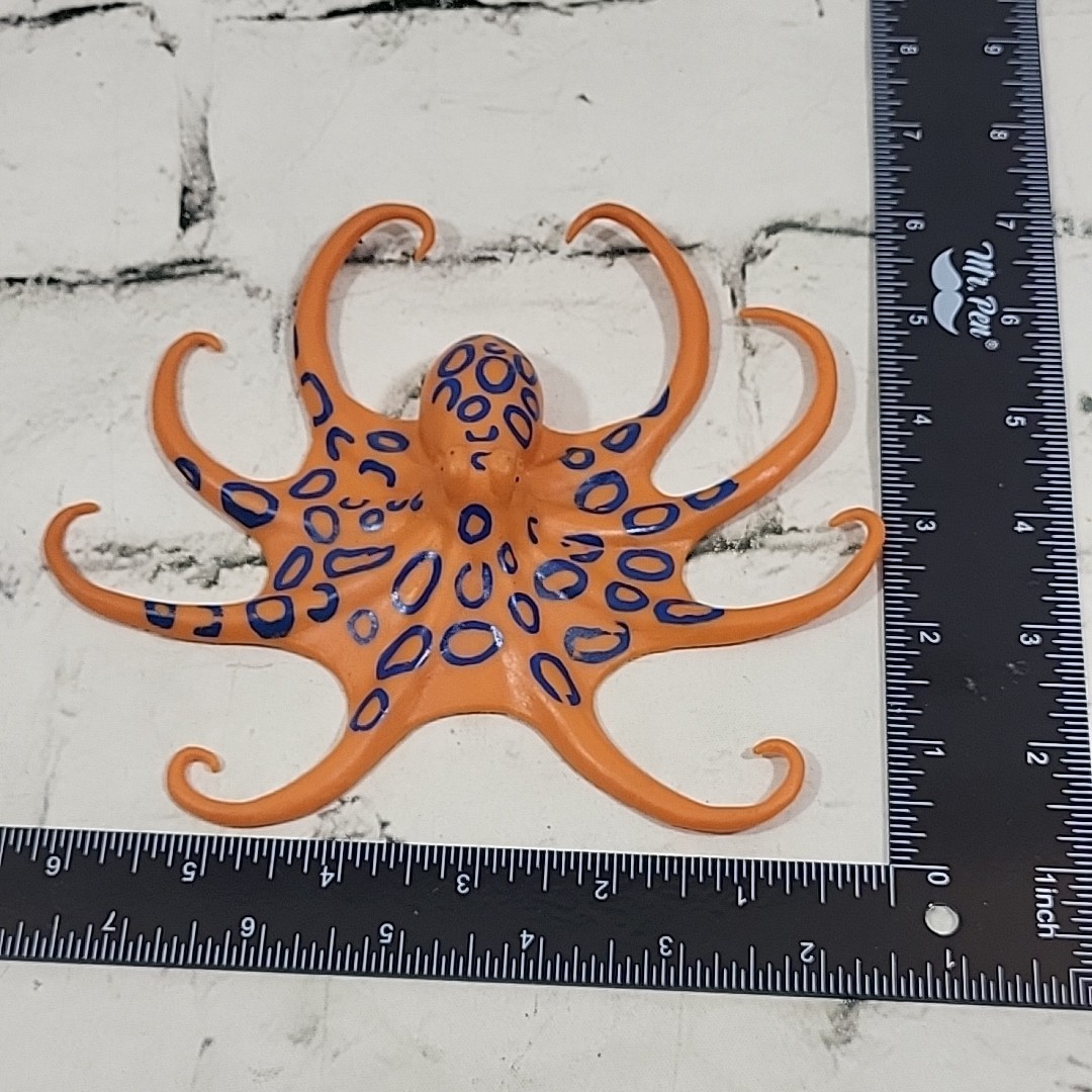 Boley Nature World Sea Creatures Blue Ringed Octopus Figure Toy
