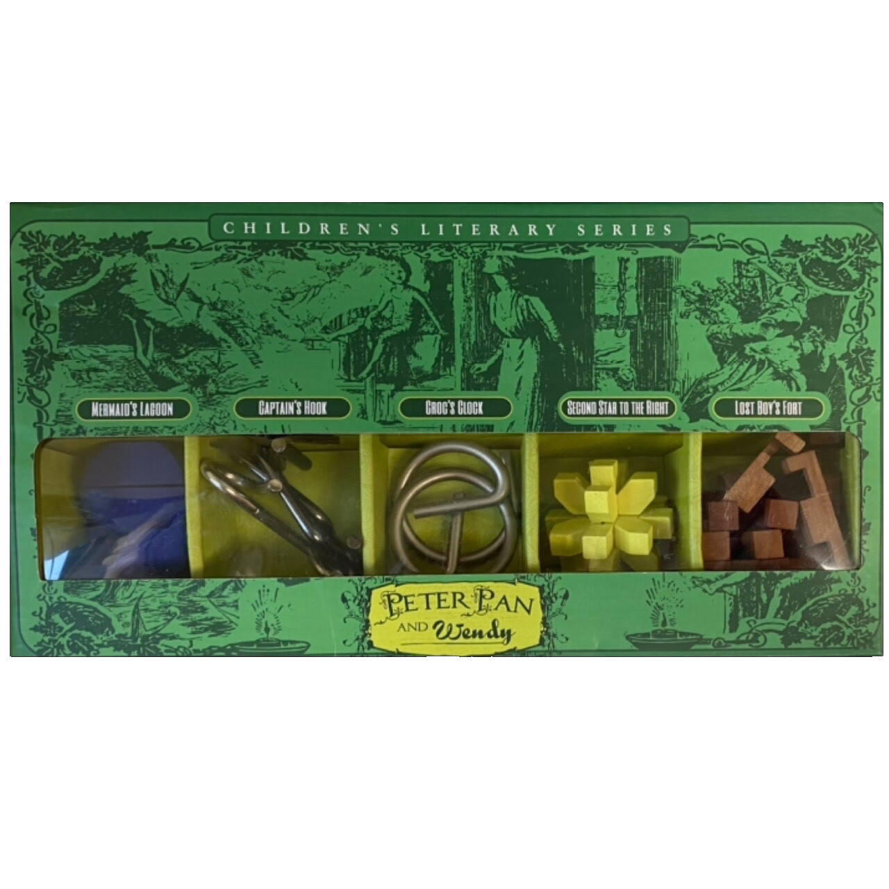 Brain Teaser Assorted Puzzle Game Toy SET OF 5 Peter Pan & Wendy Project Genius