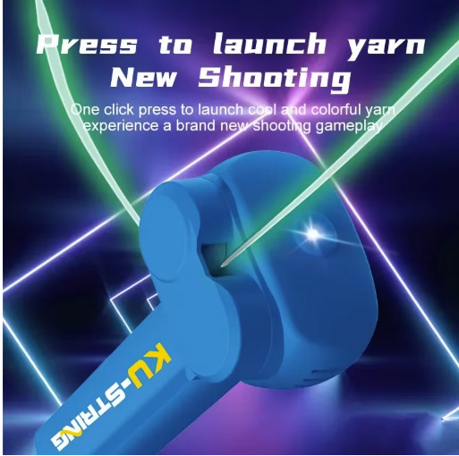 Light Toy String Glow In The Dark String Rope Launcher Luminous Portable Handhel