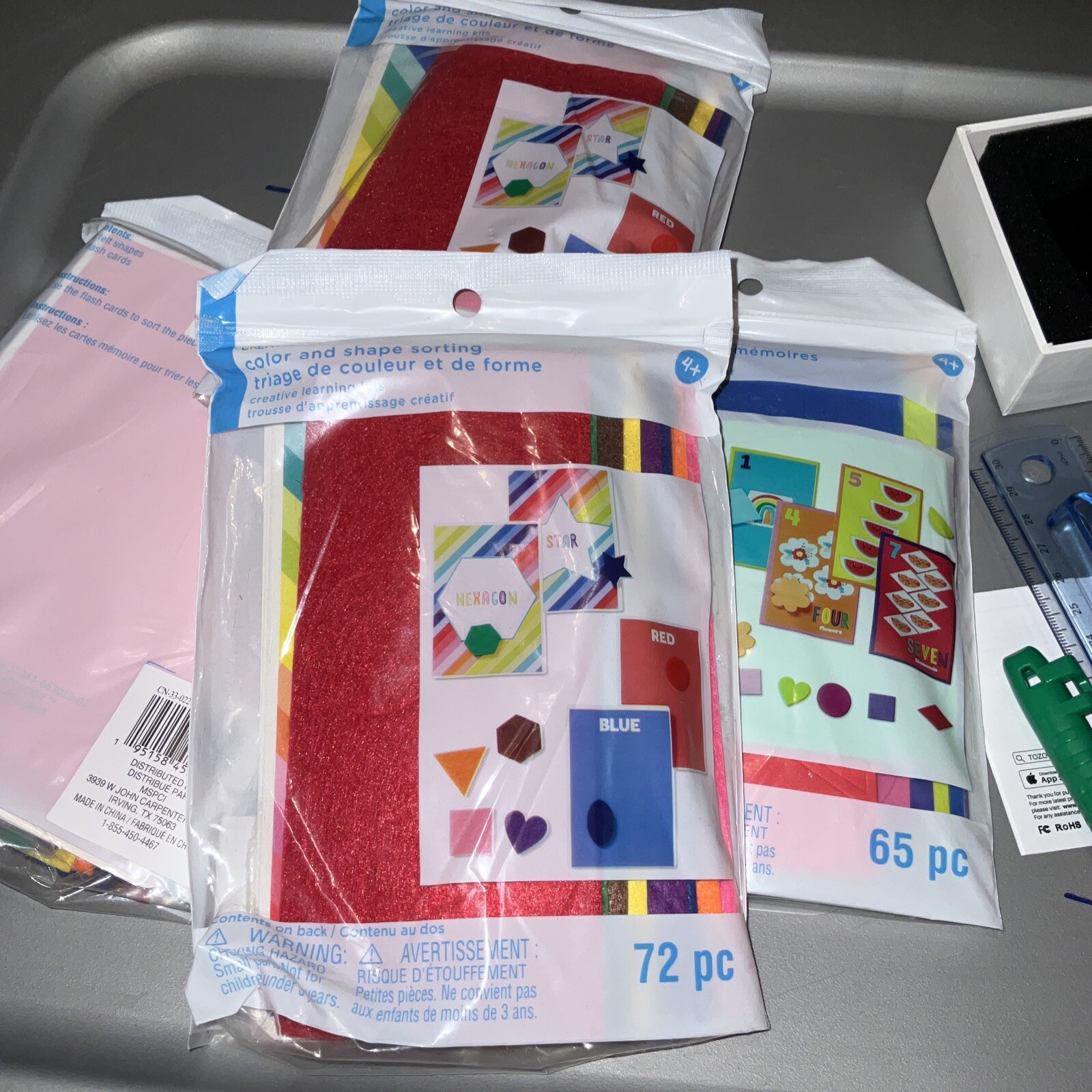 Creatology Color & Shape Sorting Kit 216Pc Felt Learn Educational Matching Game