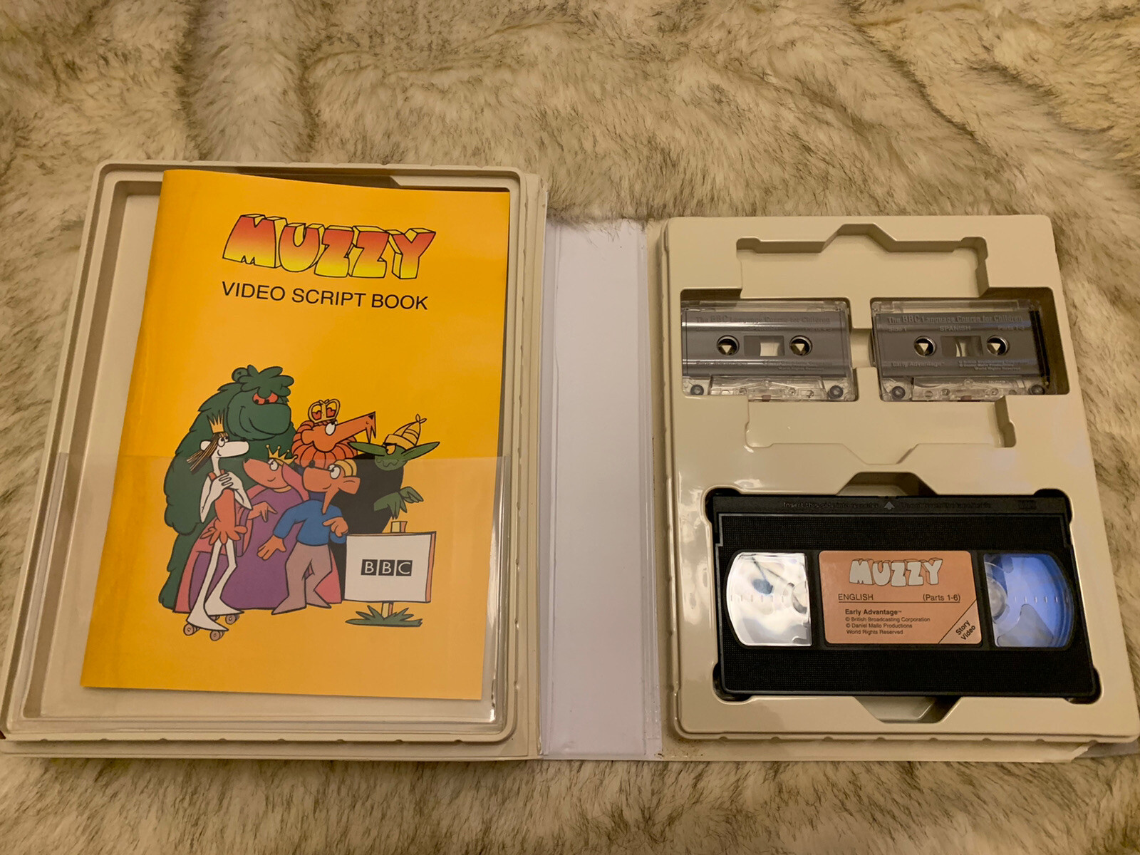 Muzzy BBC Spanish Language Course for Children VHS Cassette Tapes