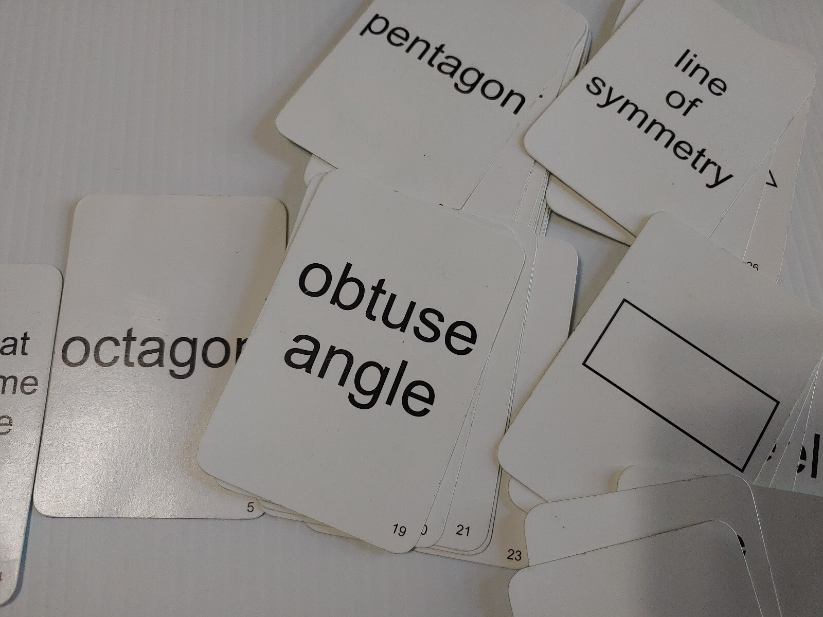 hands on Learning Geometric Concentration Cards grade 3-6 for at risk students