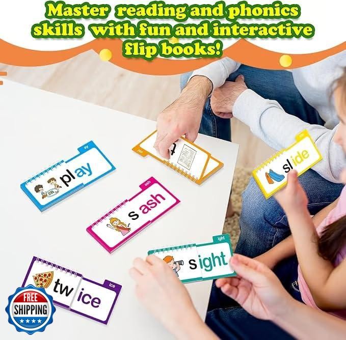30 Read and Rhyme Flip Books Claritydream Flip Books ABC Vocabulary Flash Car