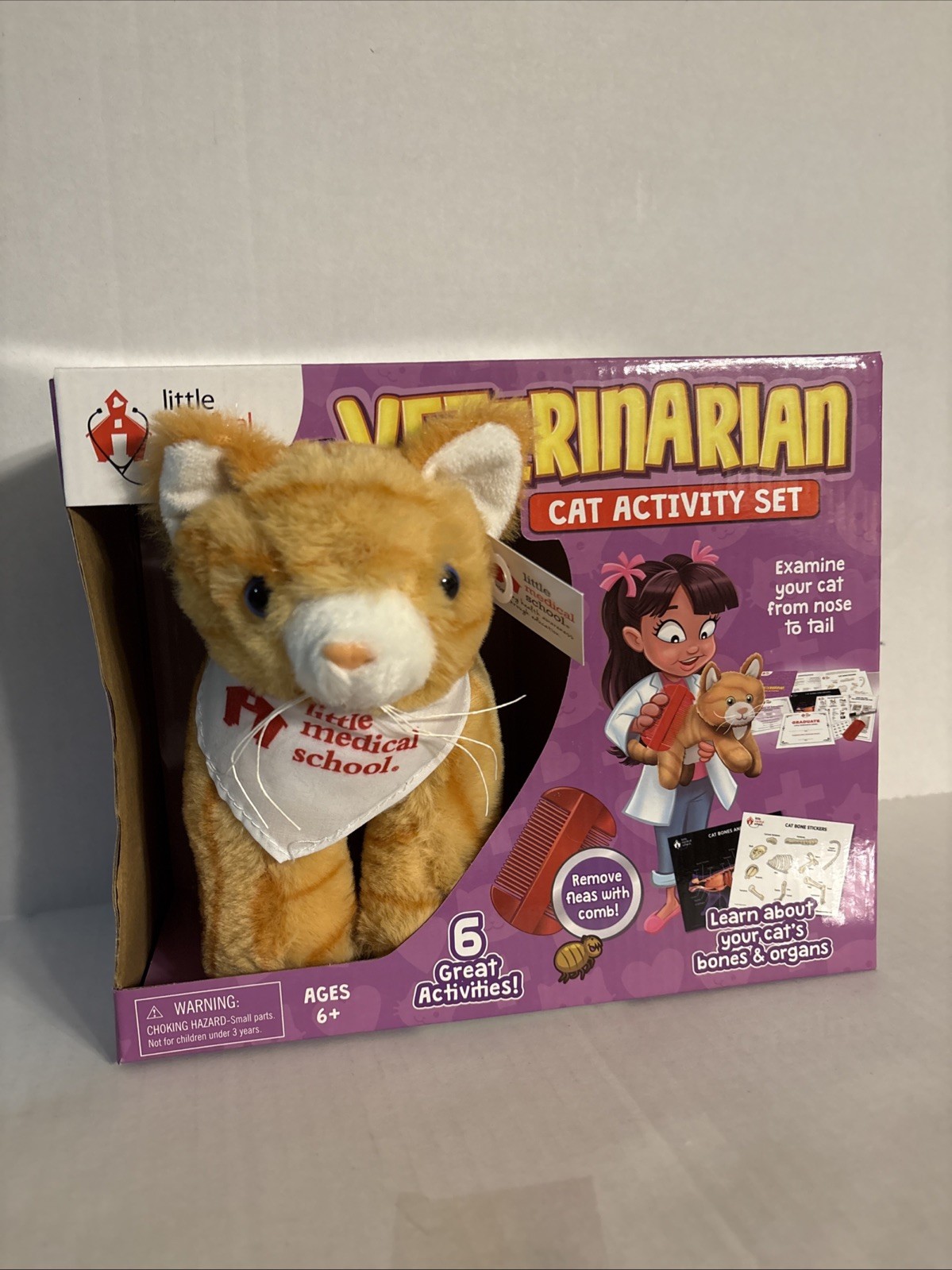 CAT Veterinarian Activity Set With Cat Plush BRAND NEW Kitten Kitty