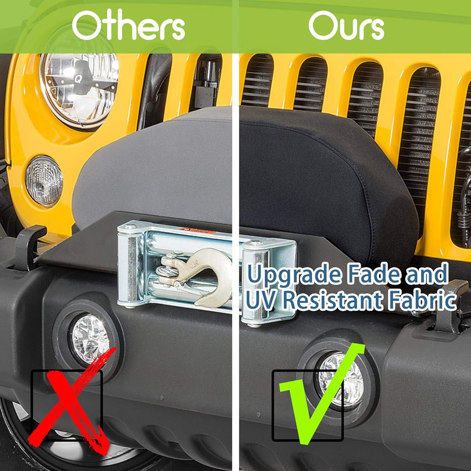 Heavy Duty Waterproof Winch Cover Dust Proof Winch Protection Cover for Trucks