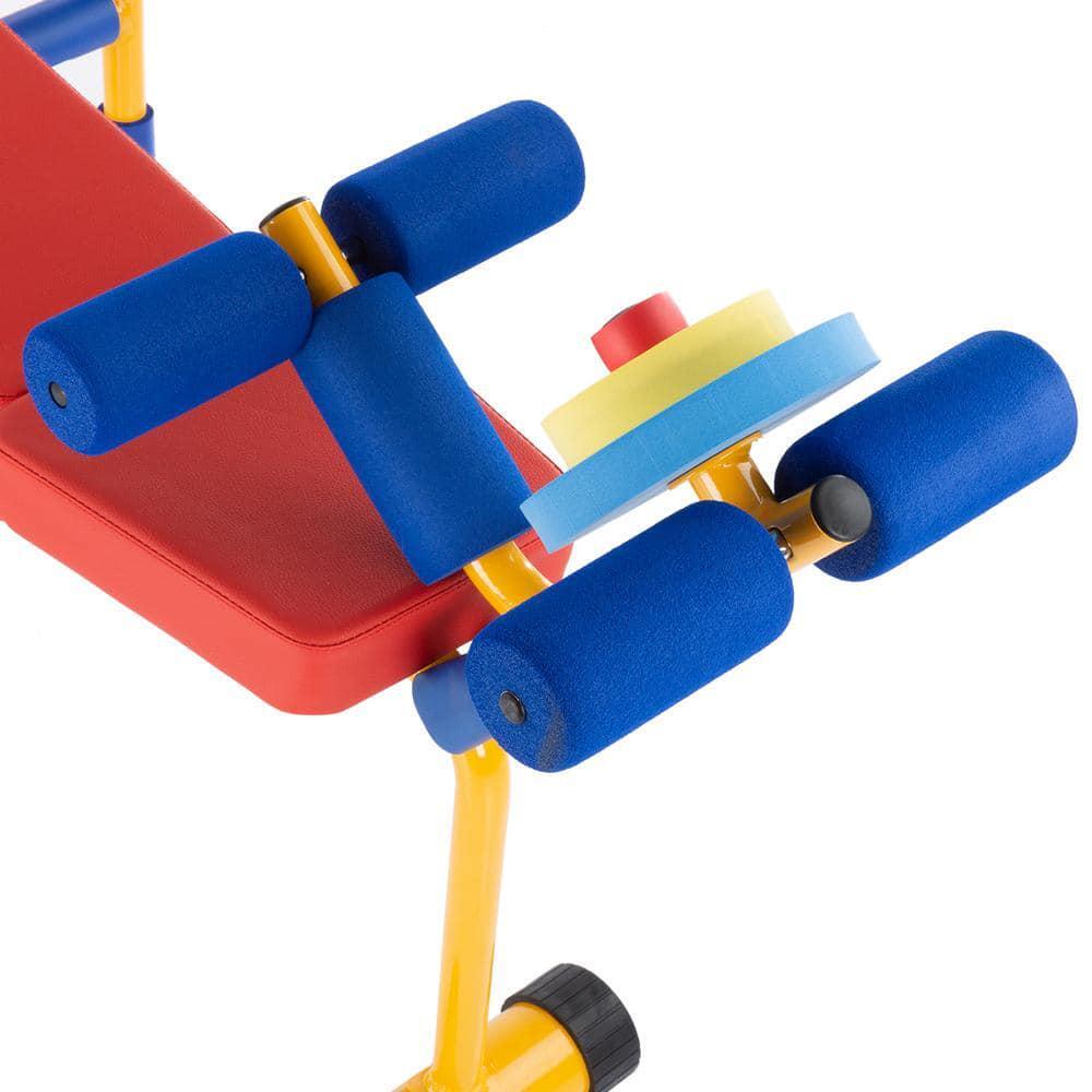 Toy Kids Weight Bench Workout Equipment Set Soft Roam Wrapping Educational Play