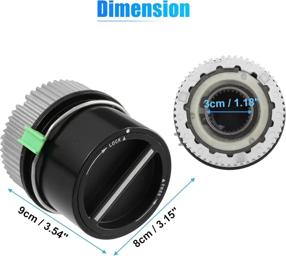 X AUTOHAUX 1 Pair 4WD Front Manual Wheel Locking Hub 1C3Z-3B396-DA for Ford F250