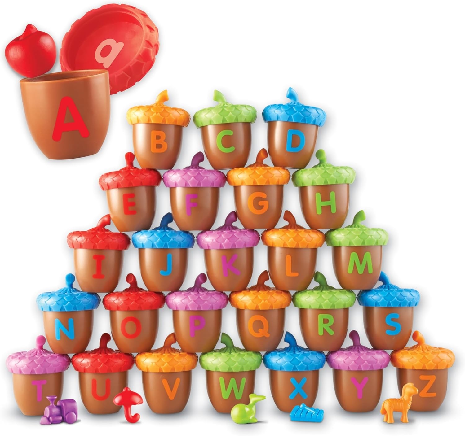 Learning Resources Alphabet Acorns Activity Set -78 Pieces, Ages 3+ Toddler Lear