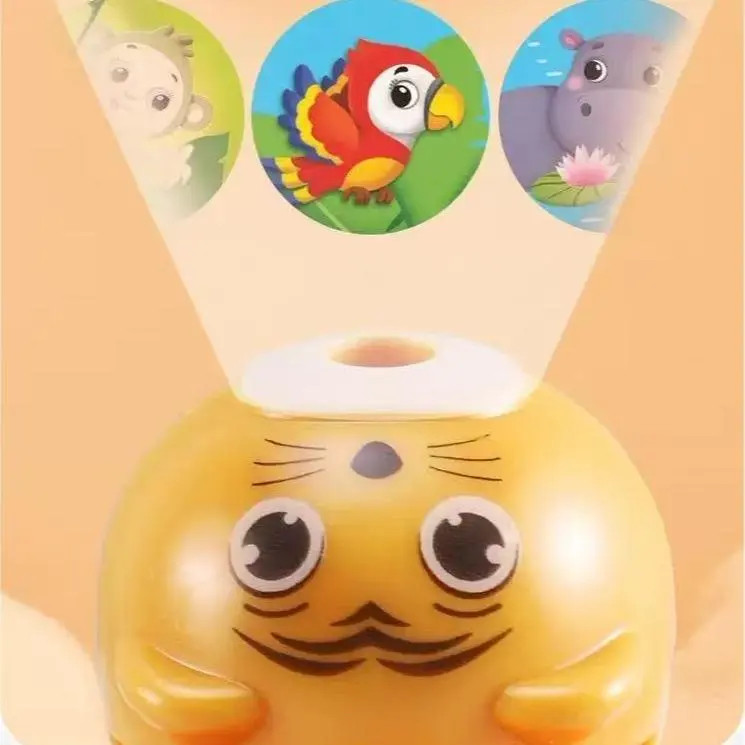 Children Cartoon Project Flashlight w/3 Slides Cognitive Story Learning Kid Toy