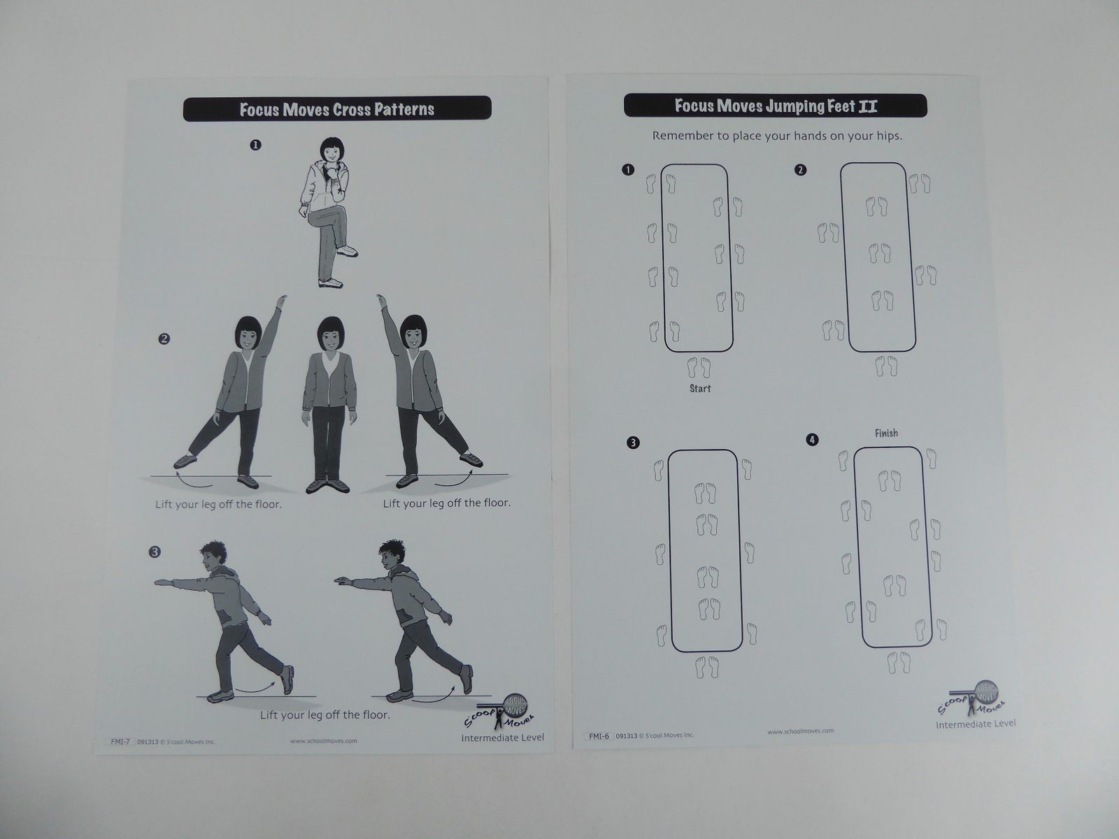 School Moves Focus Moves 11×15 Poster Picture Cards S’cool Lot of 10