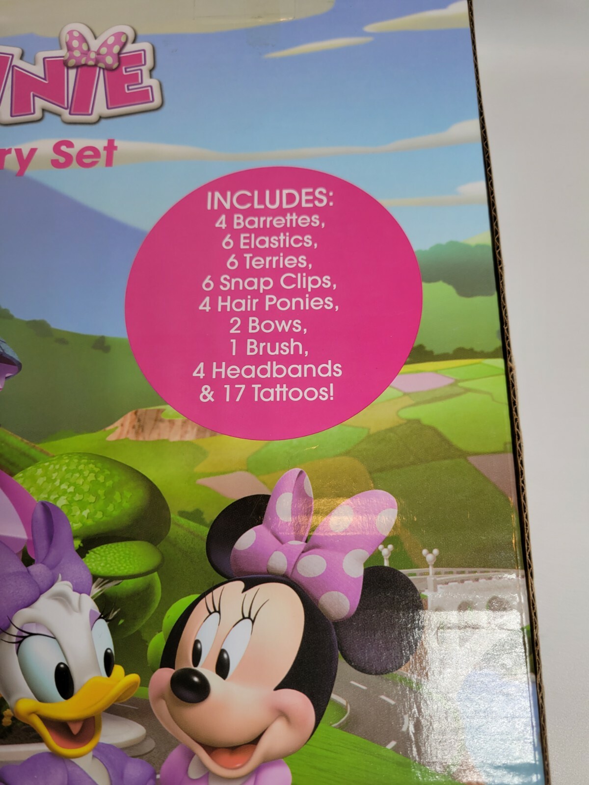 Disney Junior Minnie 50 Piece Hair Accessory Set & Tattoos
