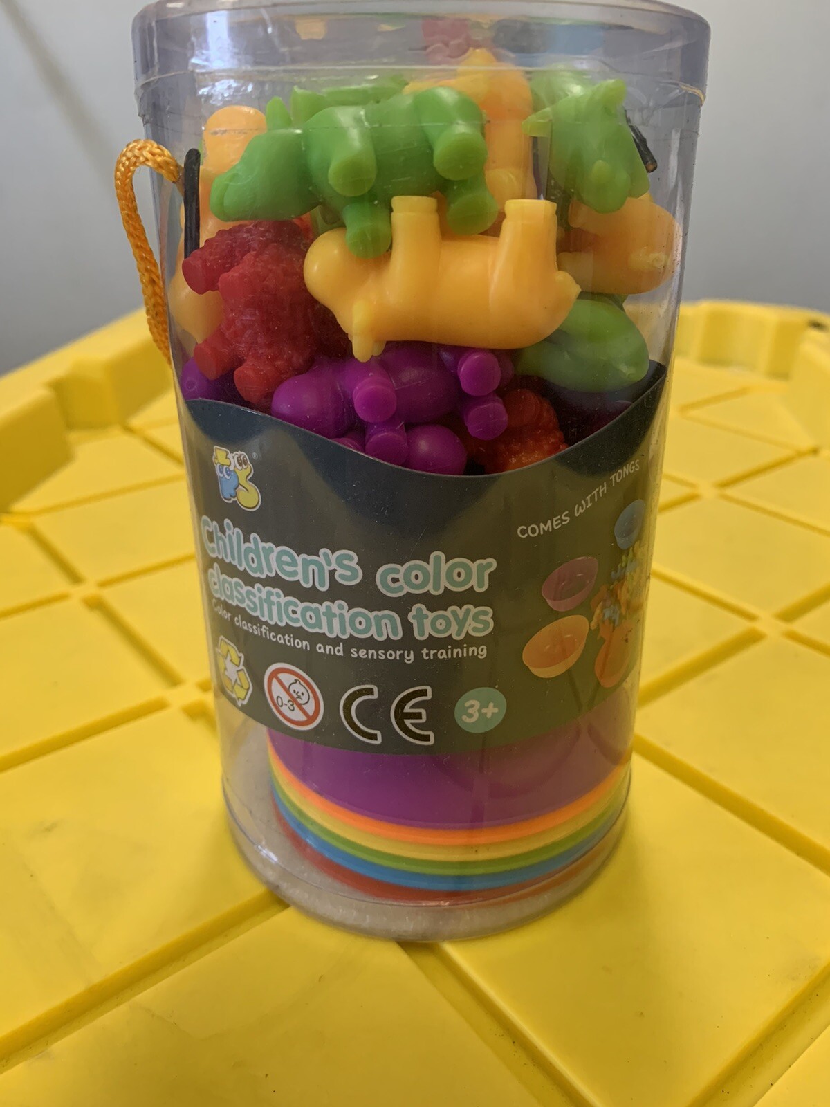Counting Animal Matching Color Classification Sensory Training Game Sorting Cups