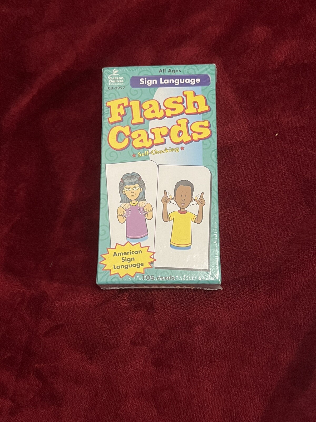 Brand New Sign Language Flash Cards CD-3927 ASL Alphabet, 123s, Common Words