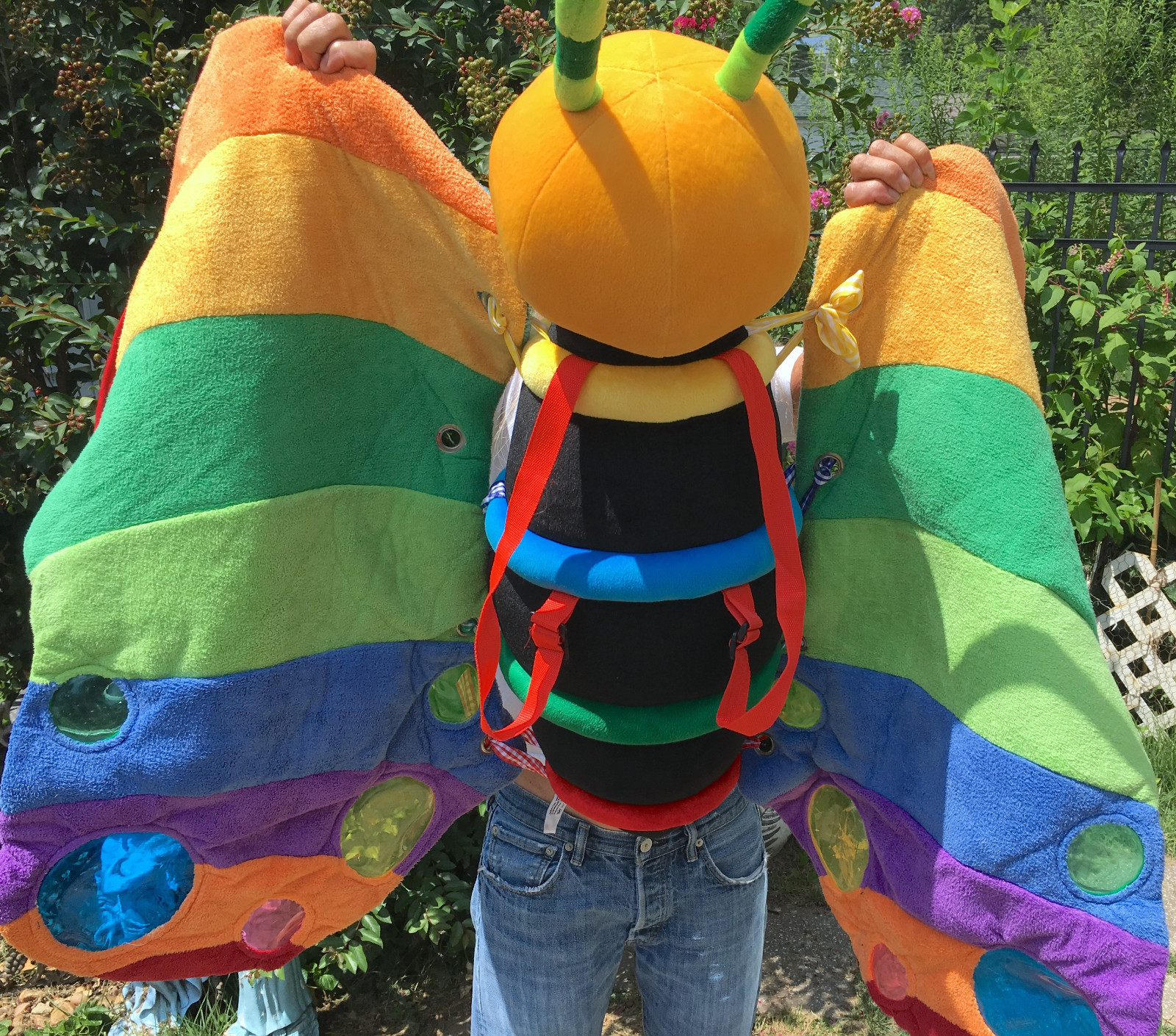 Teaching Butterfly Preschool Sensory Play Adult Costume Backpack Style Wearable