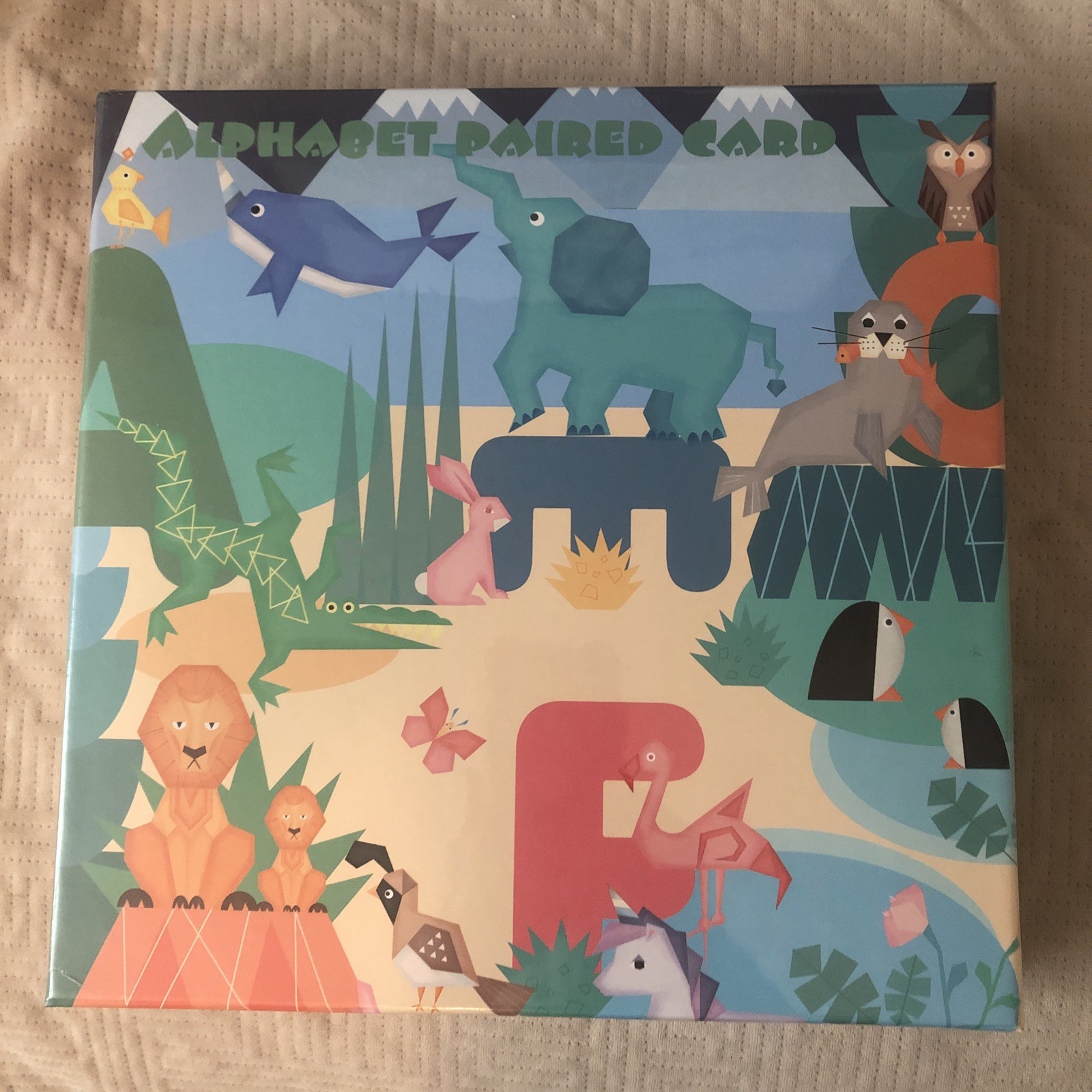 New Wooden Alphabet Numbers Pairing Game Set Preschool Learning 46 Pieces Sealed