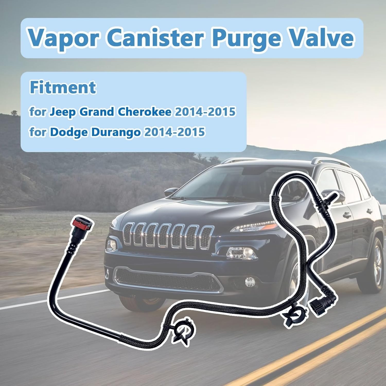 68189075AE Vapor Canister Purge Valve Hose Compatible with 2014 2015 Jeep Grand