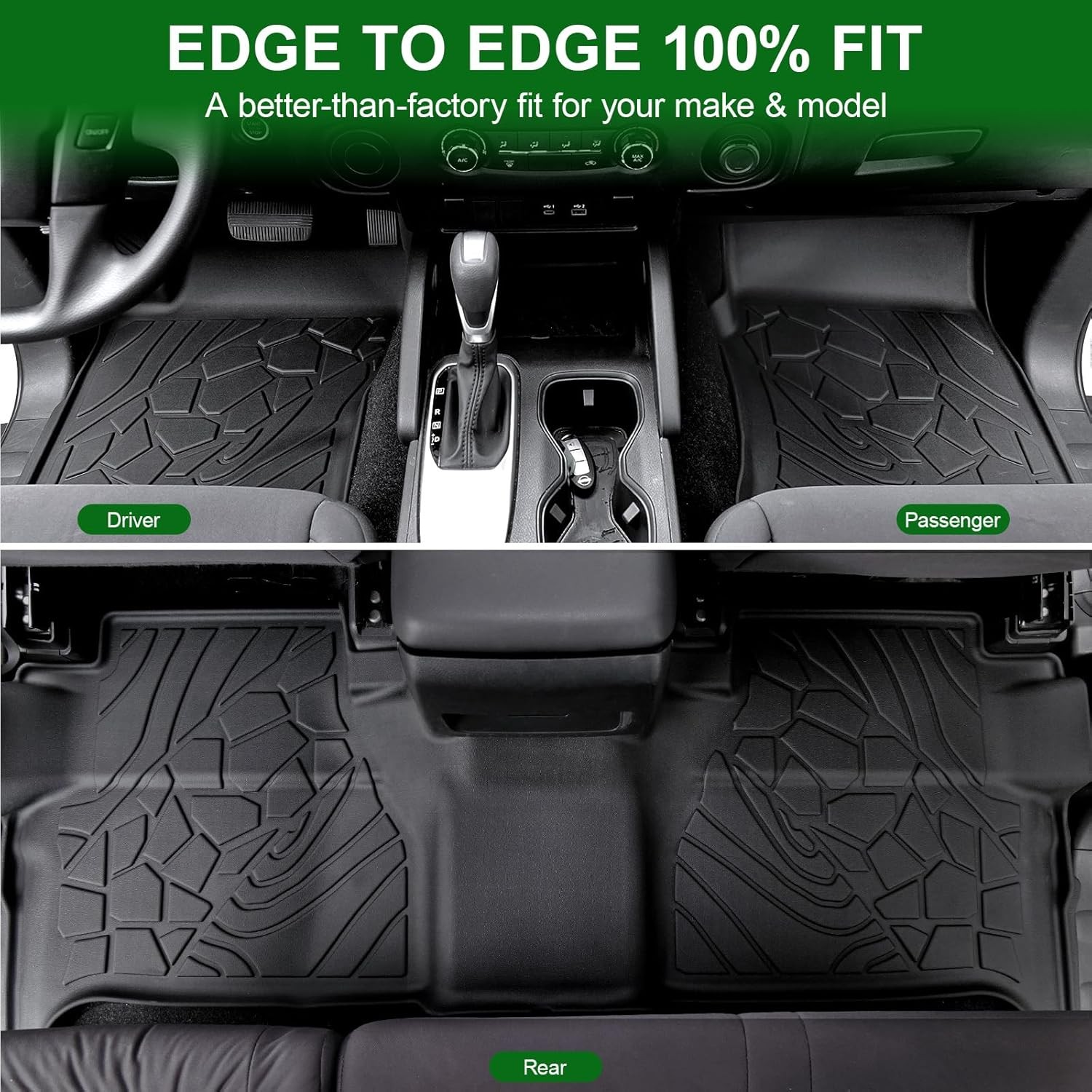 Floor Mats for 2022-2025 2026 Nissan Frontier Crew Cab (Not for 2nd Row with Und