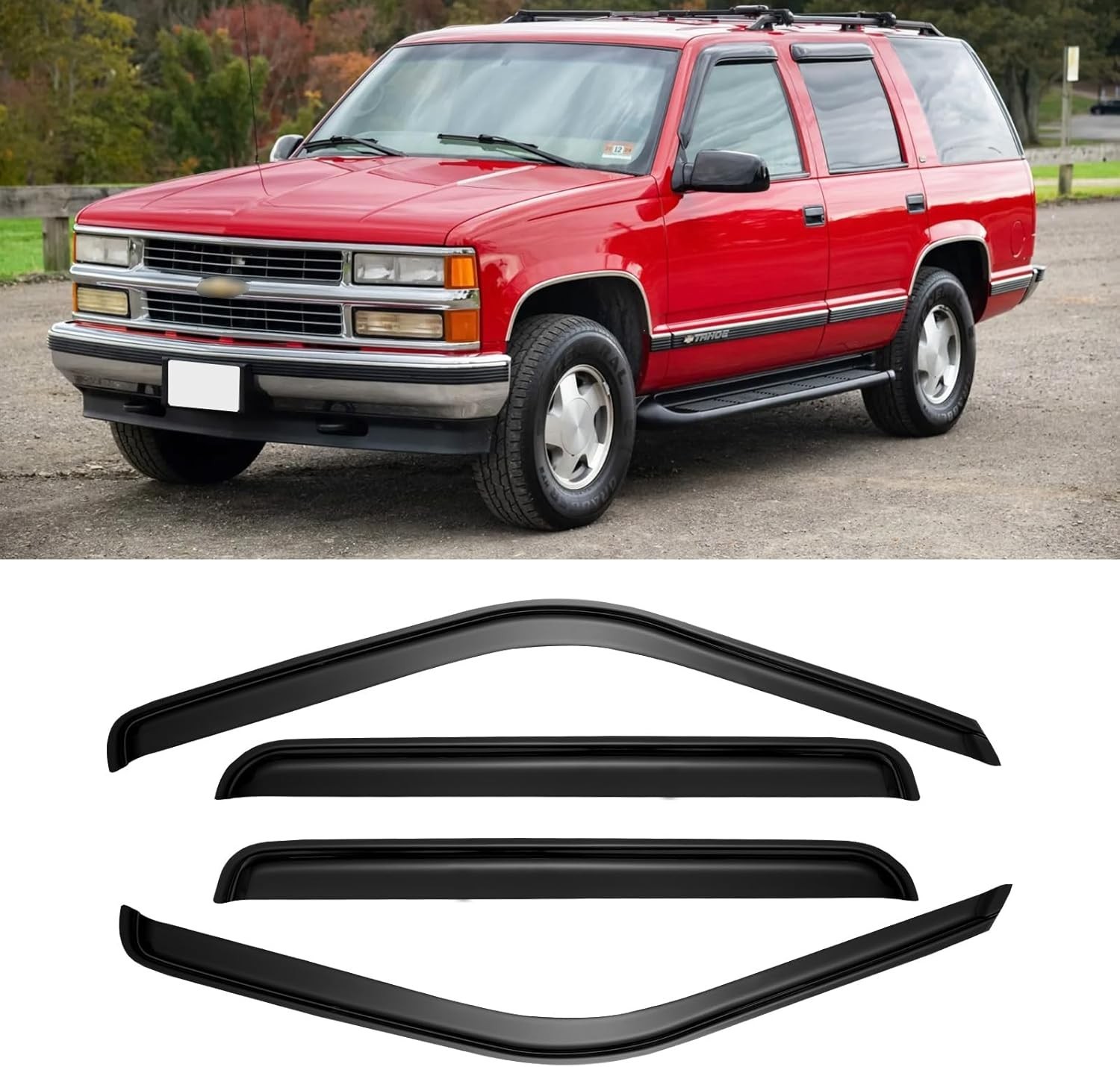 Window Visors for 1995-2000 Tahoe/Yukon, 1992-1999 Suburban, Chevy/GMC C/K 15…