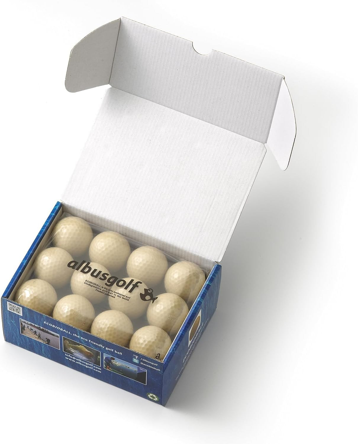 24 ECOBIOBALL Ocean-Friendly Golf Balls with Fish Food Core | Sustainable Swings