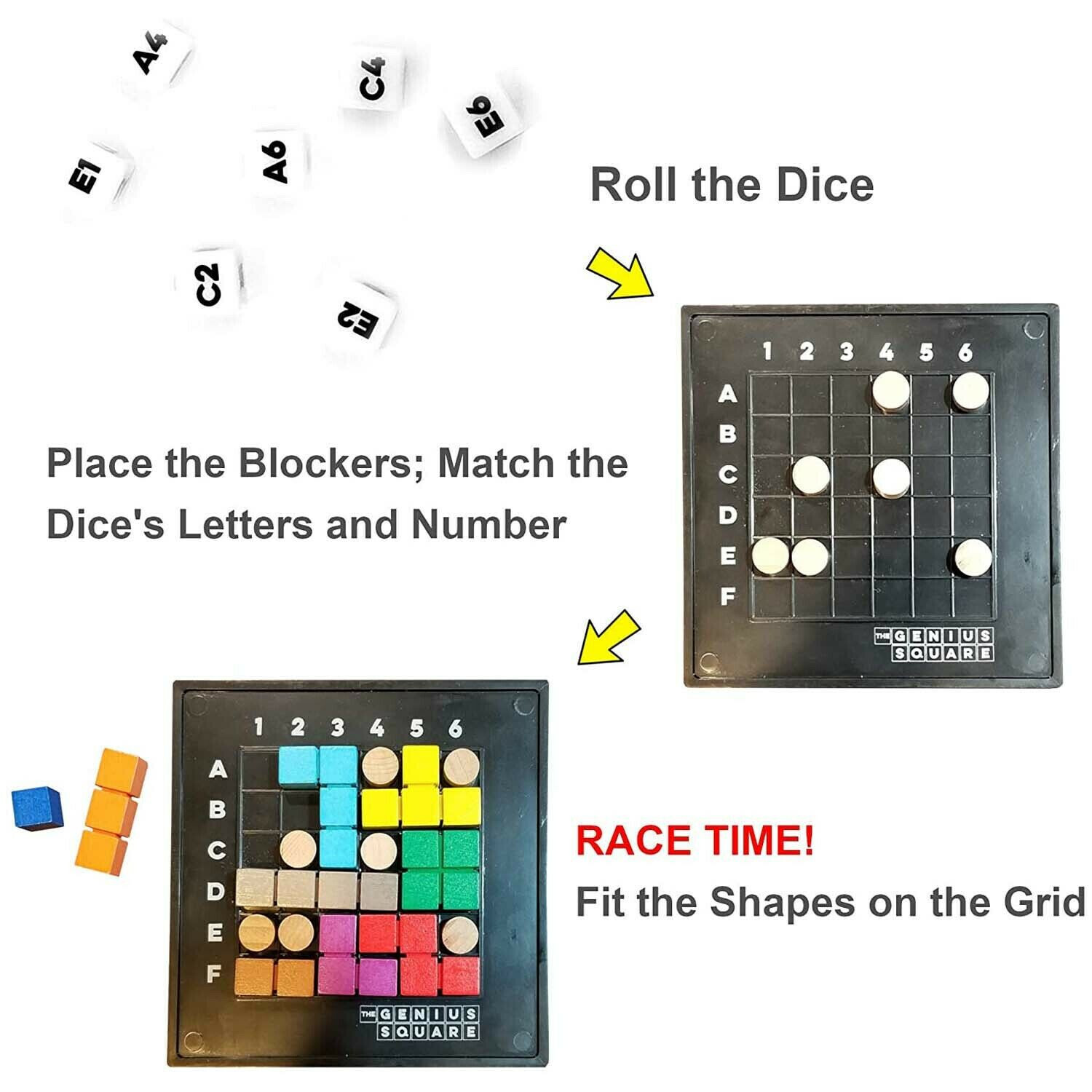 The Genius Square Game – STEM Puzzle Game by The Happy Puzzle Company