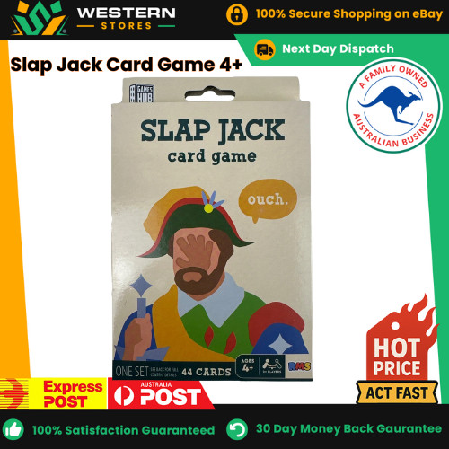 Slap Jack Card Game Ages 4+ Fun Family Kids Children Teens 44 Cards 2+ Players