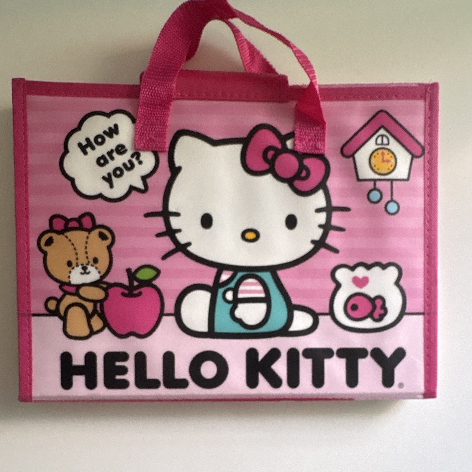 Hello Kitty Tri Fold Activity Storage Case with 3 activity books Pre-Owned