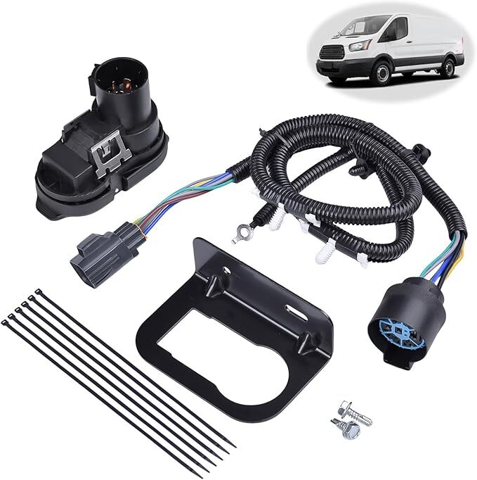 CK4T-13B576-KE Trailer Tow Rear Bumper Wiring Connector Harness Kit Fit for Ford