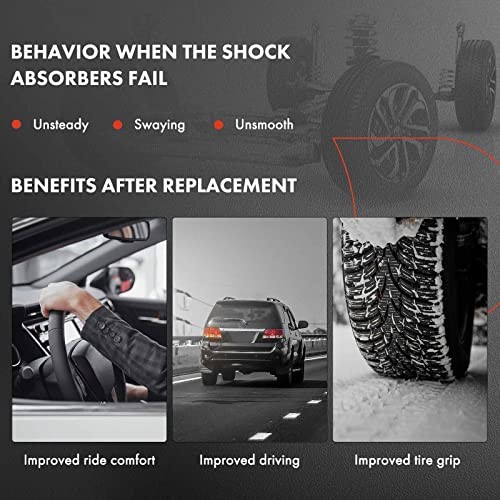 A-Premium Rear Suspension Shock Absorber Compatible with Volkswagen Jetta