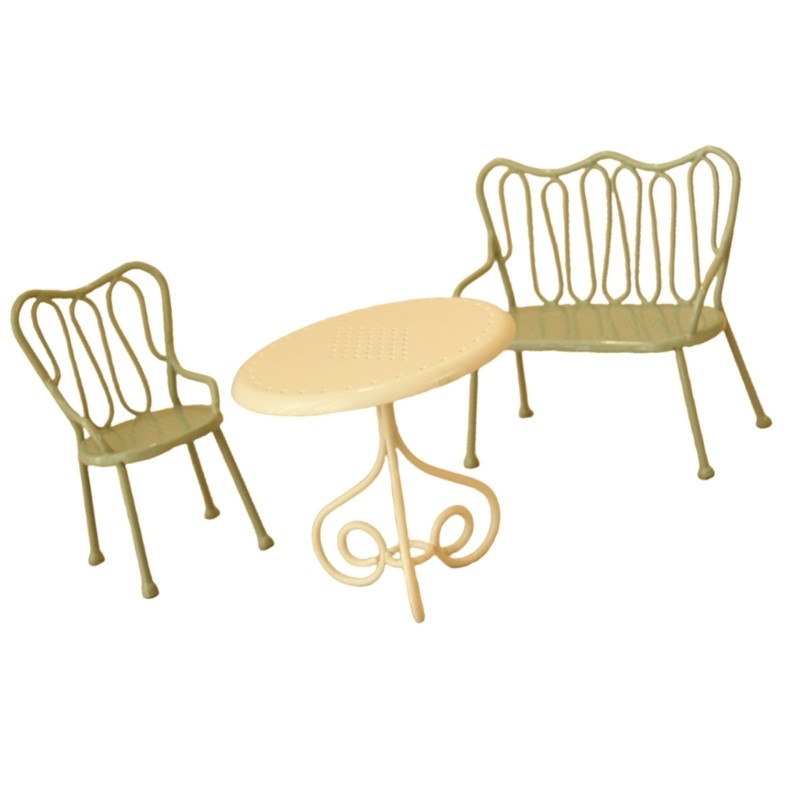 Contemporary Metal Dining Set for Small House Accessories Imitation Fun