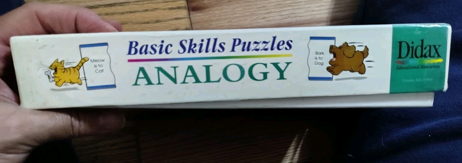 Educational Didax Basic Skills Puzzles Analogy Hands On Phonics Reading Teaching