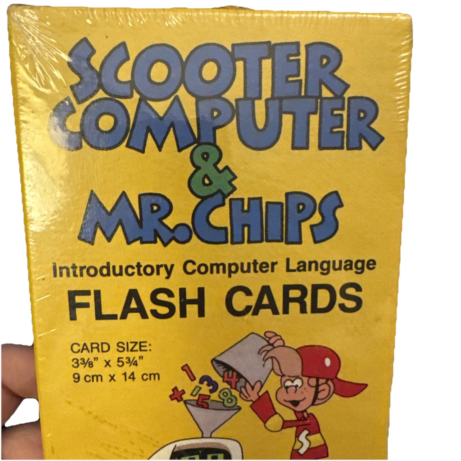 Scooter Computer/Mr. Chips Introductory Computer Language Flash Card in Box 4851