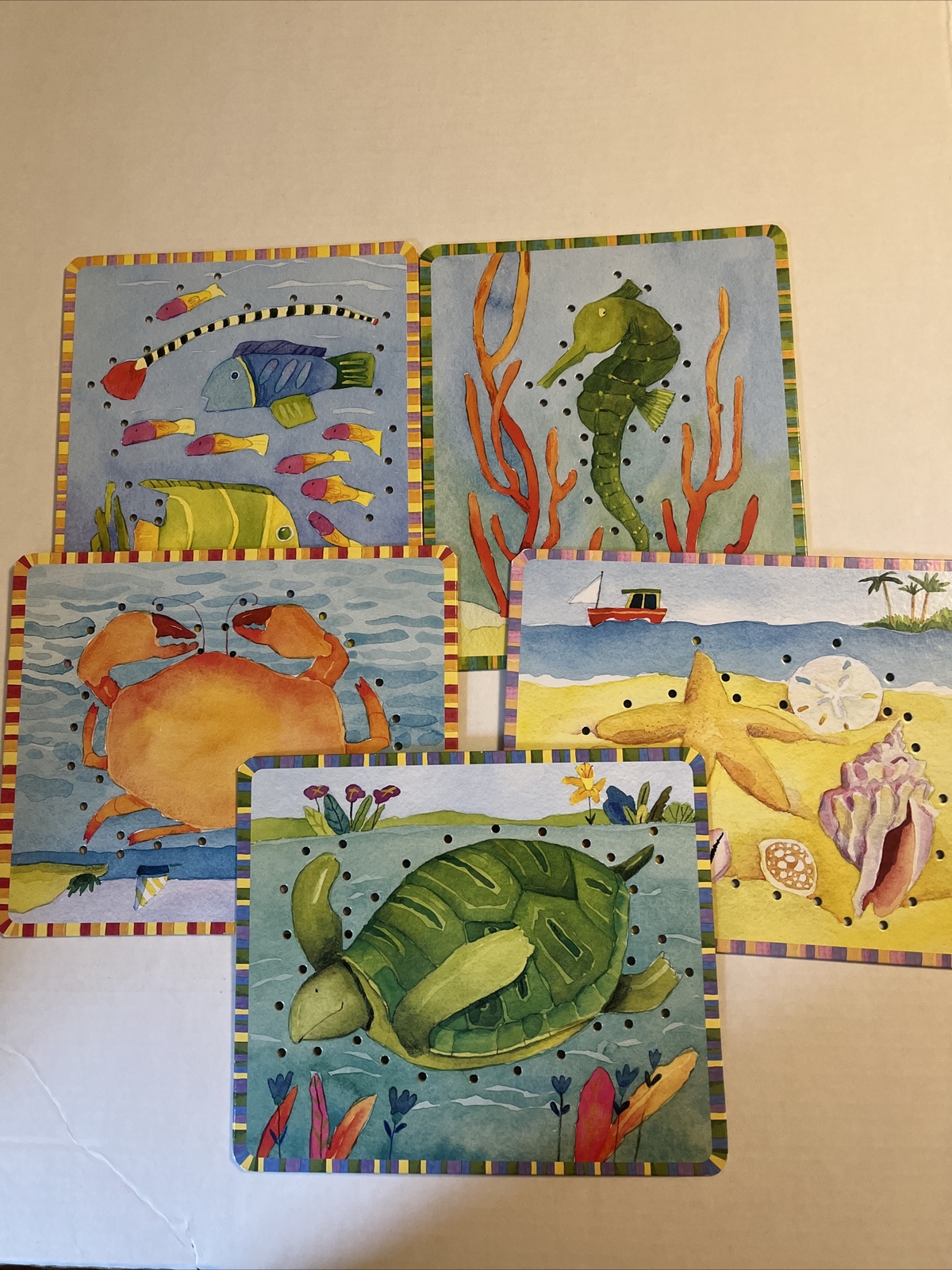 Lacing Sea Creatures, Cards And Strings