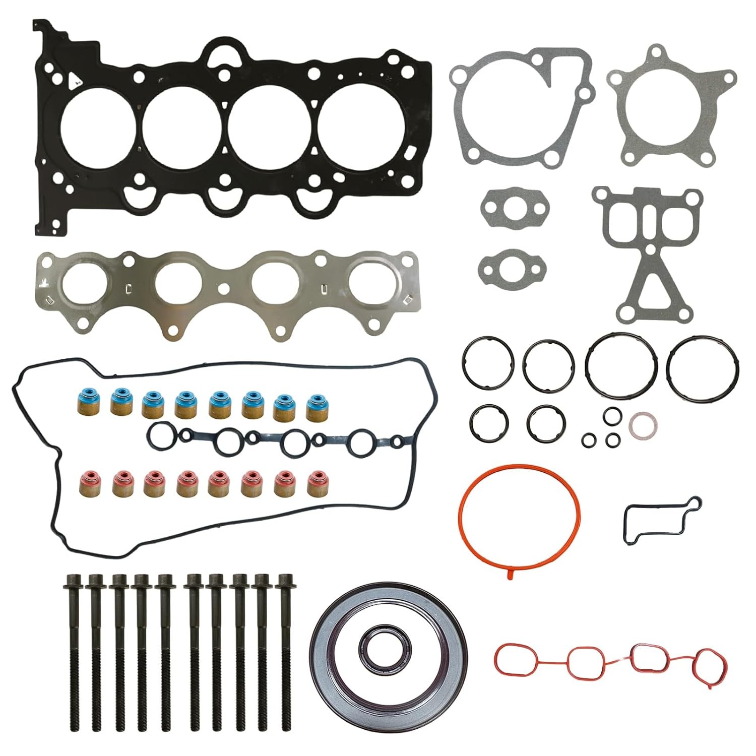 Cylinder Head Gasket Set with Bolts Compatible with Hyundai Accent Elantra