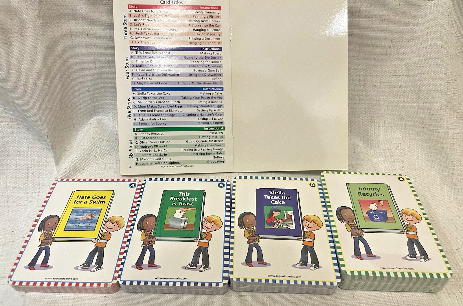Webber Hear Builder Sequencing Super Fun Deck HBFD-495 Comprehension Skills