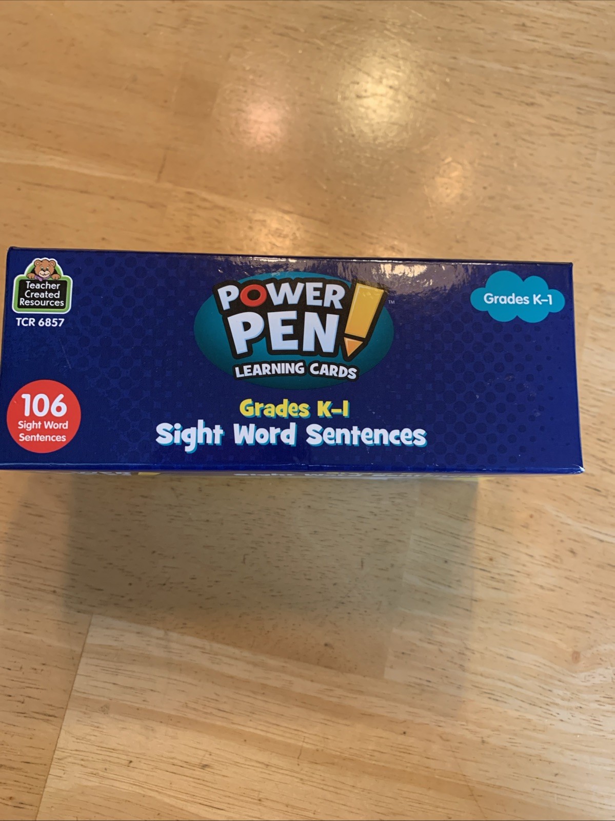 POWER PEN Sight Word Sentences Learning Cards GRADE K-1 53 Cards With Box