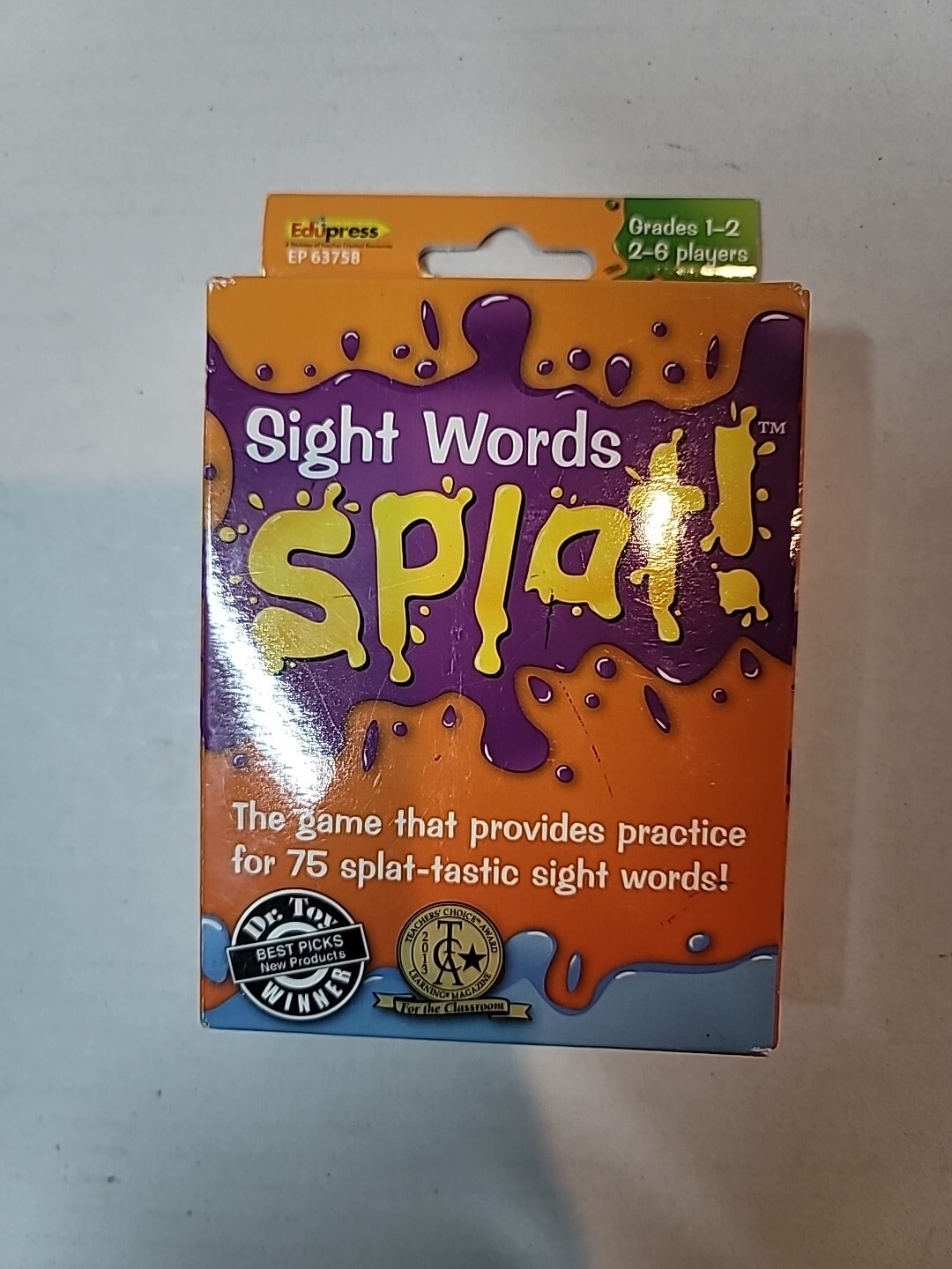 Edupress Teacher Created Resources Sight Word Splat Game Grades 1 to 2