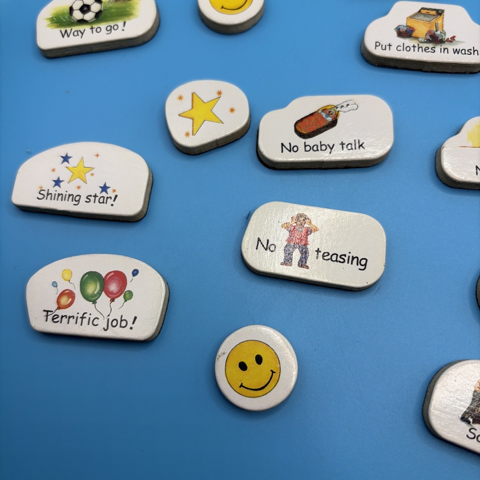 Reward Behavior Chart Magnets Lot Classroom Chore Incentive Smiley Star Teacher