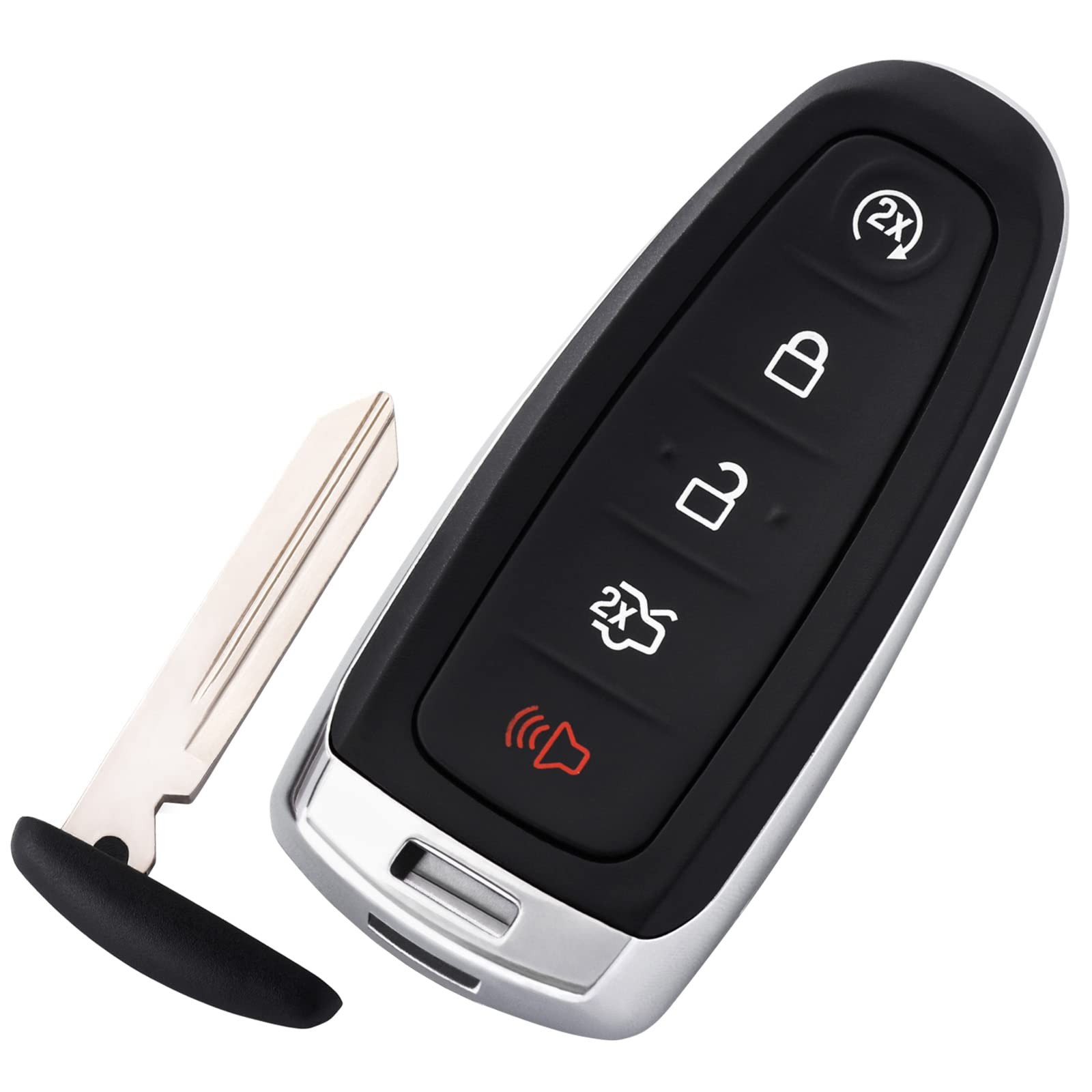 HelloAuto Key Fob for Ford Flex Explorer Escape without chip, Black