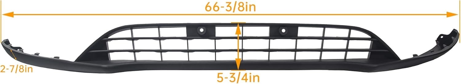 Front Bumper Valance Lower Grill Compatible with 2015-2018 Ford Focus W/O