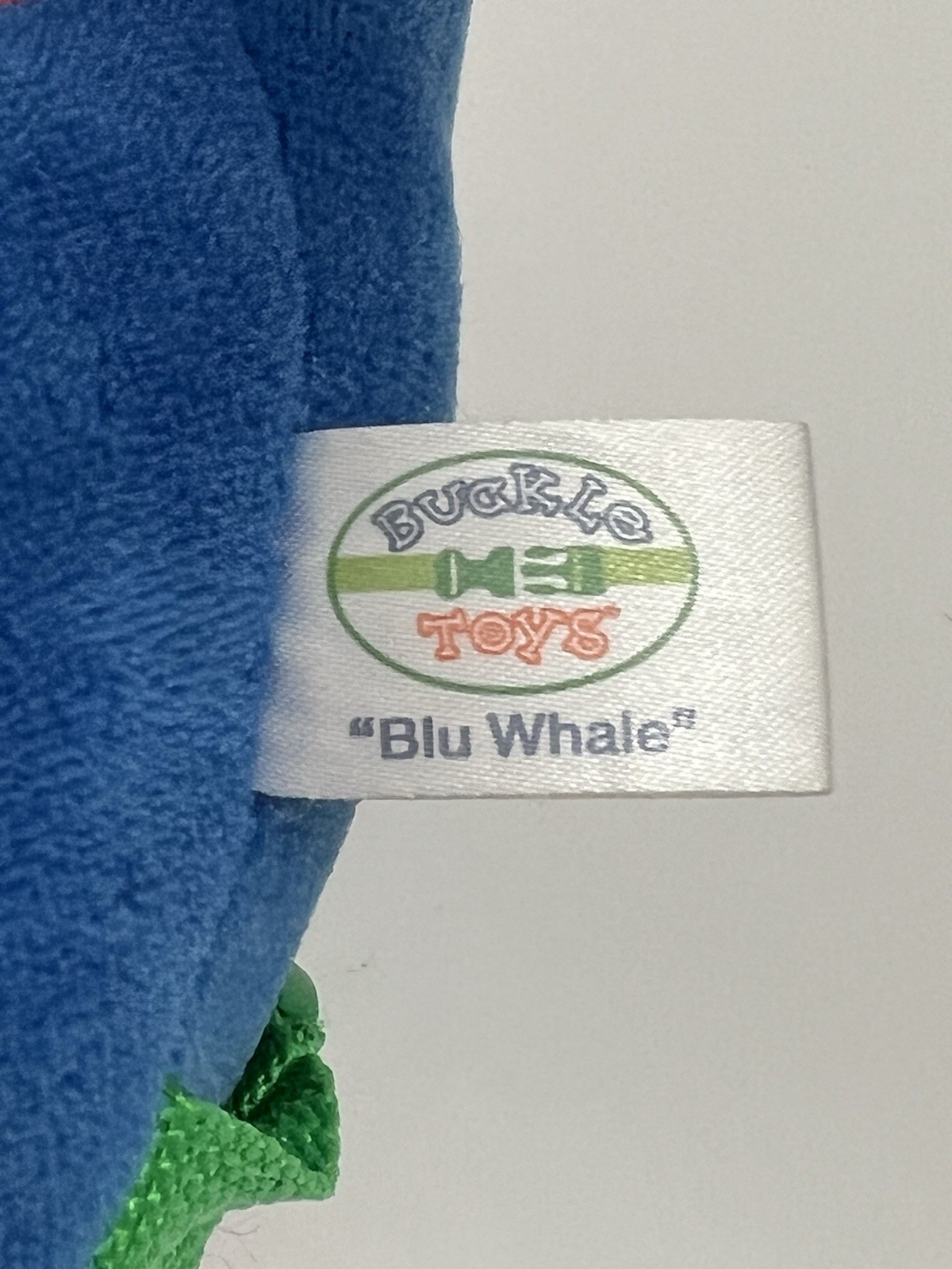 2021 Buckle Toys BLU the WHALE Plush 8” LEARN to BUCKLE Development Stuffed Toy