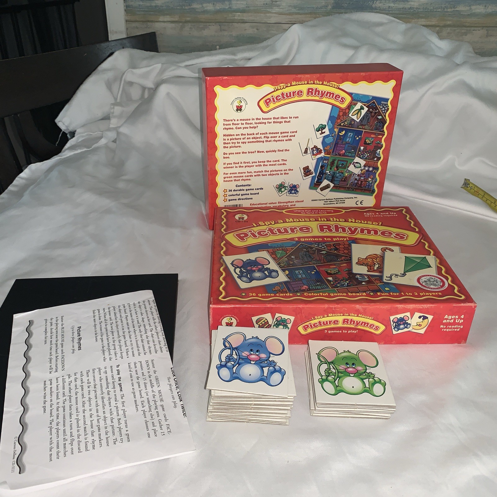 Picture Rhymes I Spy A Mouse in the House Game Excellent Very good condition