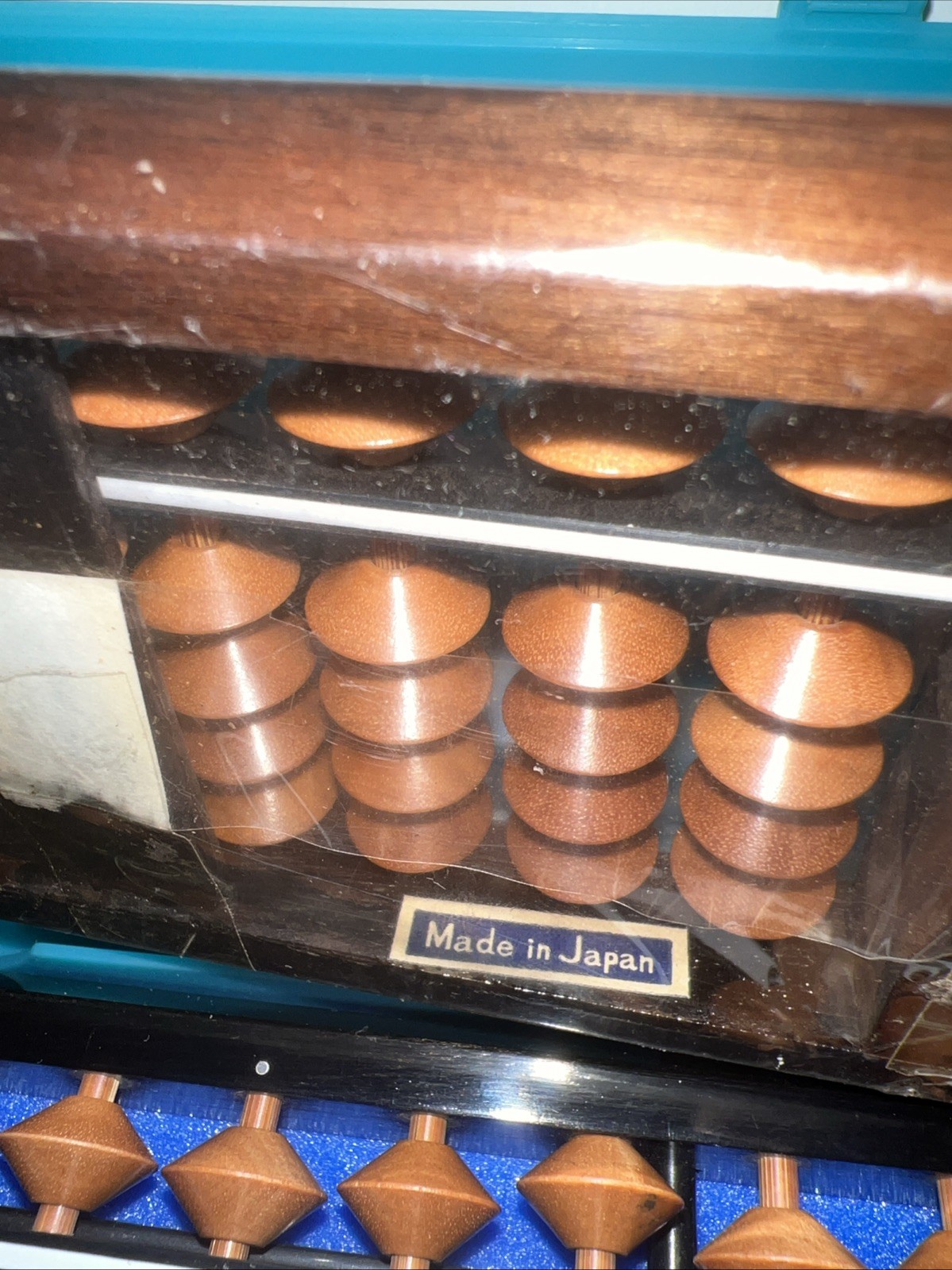 2 Maruichi Abacus Soroban 23 & 13 digits One-Touch Wooden +Inlays+Case